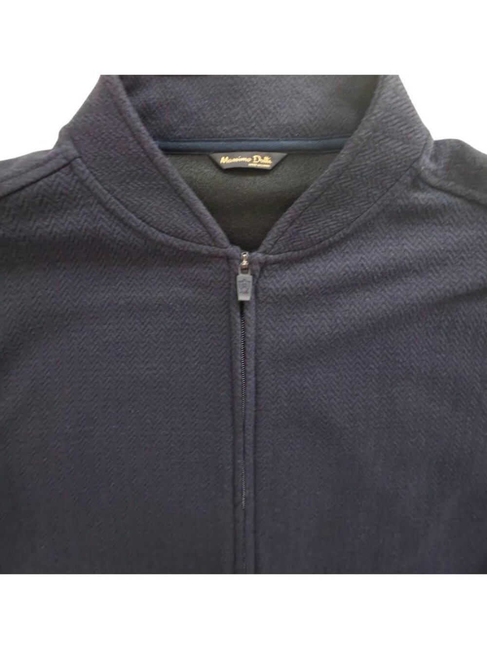 Massimo Dutti Full-Zip Navy-Blue Lightweight Short Jacket Men's Sz L - Picture 3 of 9